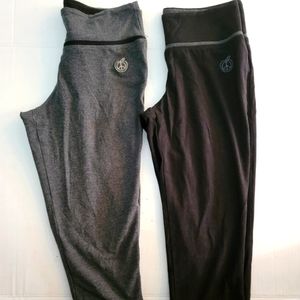 Green Apple Active Yoga Capri Leggings Medium